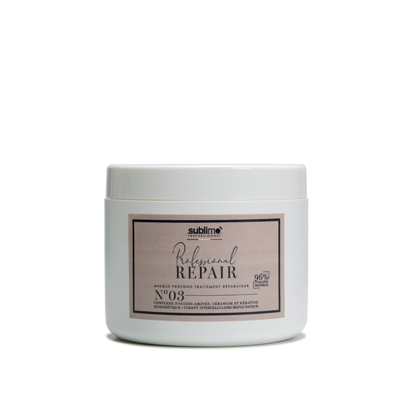 SUBLIMO - Professional Repair - Masque profond traitement réparateur - 100ml - 500ml