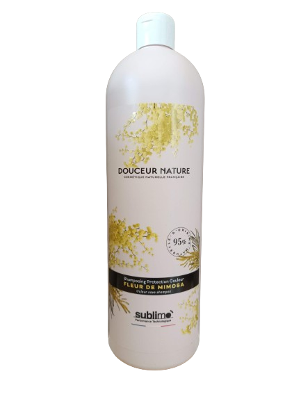 SUBLIMO - Douceur Nature - Shampoing Protection Couleur Fleur de Mimosa - 1 L