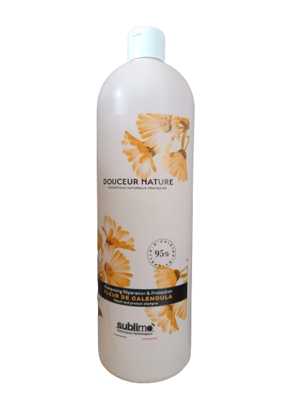 SUBLIMO - Douceur Nature - Shampooing Réparation & Protection Fleur de Calendula - 1 L