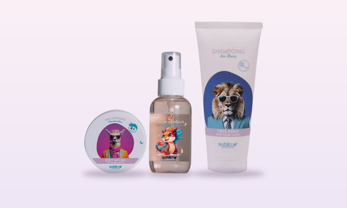 SUBLIMO - La routine des Champions - Shampoing - Pâte Coiffante - Eau de Senteur