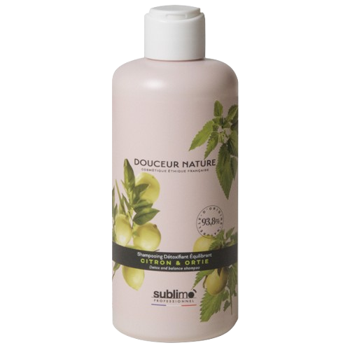 SUBLIMO - Shampoing Détoxifiant Equilibrant citron & ortie - 250 ml - 1 L