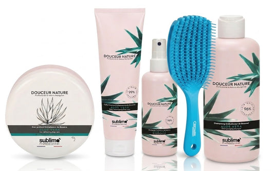 SUBLIMO - Gamme boucles- Aloé Vera – Routine complète hydratation & définition & Brosse Orange. (Copie)