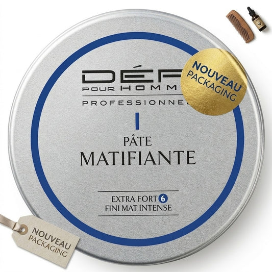 DÉFI POUR HOMME - Pate matifiante - Cire coiffante cheveux effet mat - 75ml
