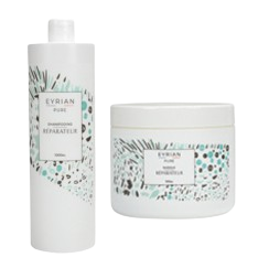 Duo EYRIAN PURE – Shampoing & Masque Réparateur – 1 L & 500 ml