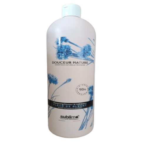 SUBLIMO - Douceur Nature - Shampoing Douceur & Hydratation - Fleur de Bleuet - 1L