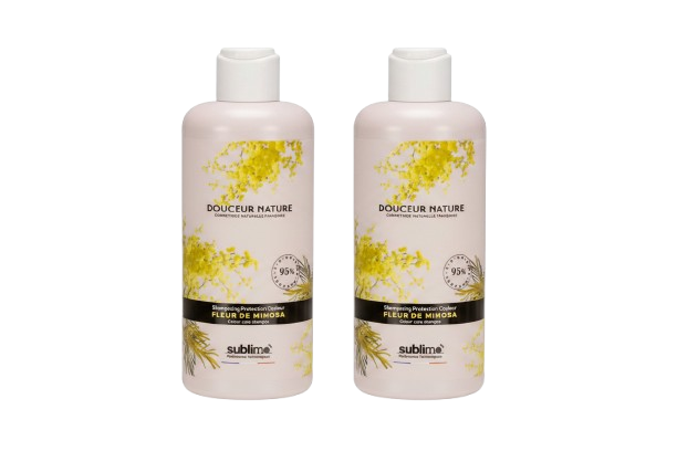 SUBLIMO - Douceur Nature - DUO Shampoing Protection Couleur Fleur de Mimosa - 2 x 250 ml