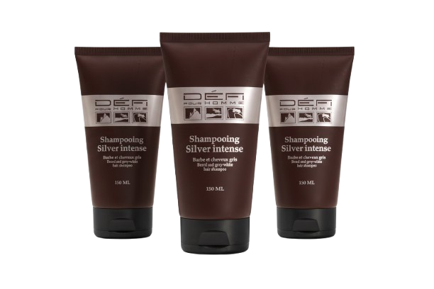 DÉFI POUR HOMME - TRIO Shampoing Silver Intense - 3 x 150ml
