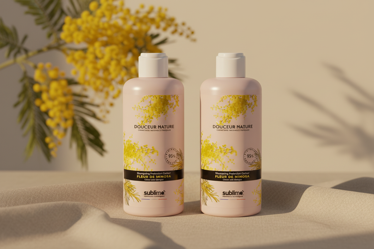 SUBLIMO - Douceur Nature - DUO Shampoing Protection Couleur Fleur de Mimosa - 250 ml