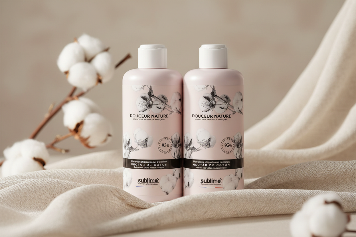 SUBLIMO - Douceur Nature - DUO Shampoing déjaunisseur Nectar de Coton - 250 ml