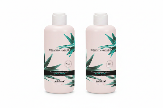 SUBLIMO - Douceur Nature - DUO Shampoing embellisseur Boucles - Aloe Vera - 250 ml