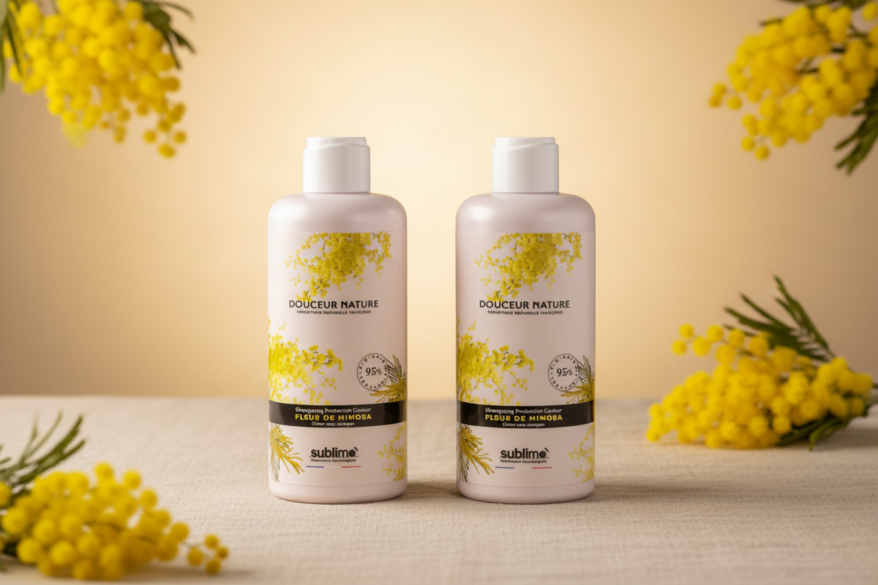 SUBLIMO - Douceur Nature - DUO Shampoing Protection Couleur Fleur de Mimosa - 250 ml
