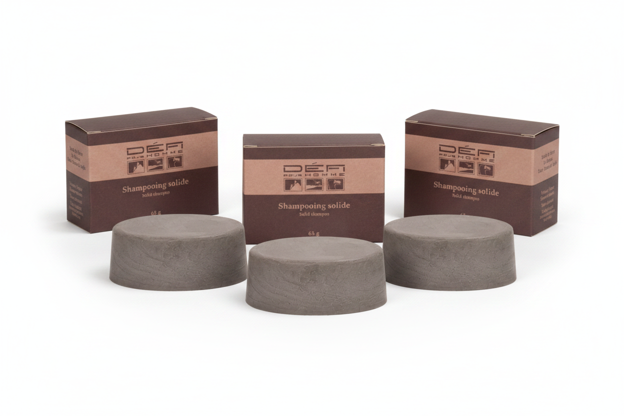 DÉFI POUR HOMME - TRIO Shampoing solide - 65 gr