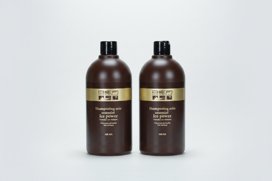 DÉFI POUR HOMME – DUO Shampoing Soin Essentiel Ice Power – Cheveux & Barbe – 500 ml