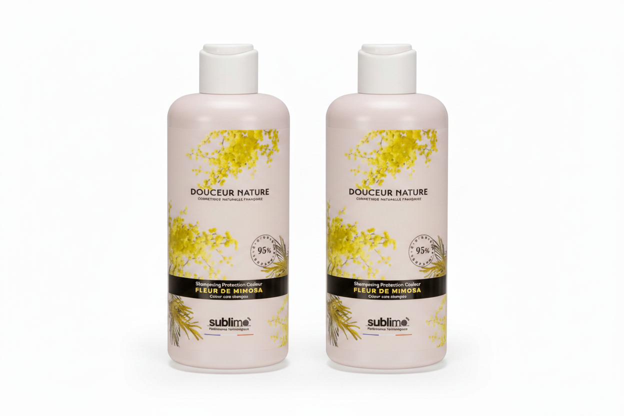 SUBLIMO - Douceur Nature - DUO Shampoing Protection Couleur Fleur de Mimosa - 250 ml