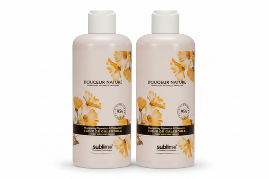 SUBLIMO - Douceur Nature - DUO Shampooing Réparation & Protection Fleur de Calendula - 250 ml