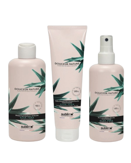 SUBLIMO - Douceur Nature - Gamme complète pour cheveux bouclés Aloé Vera